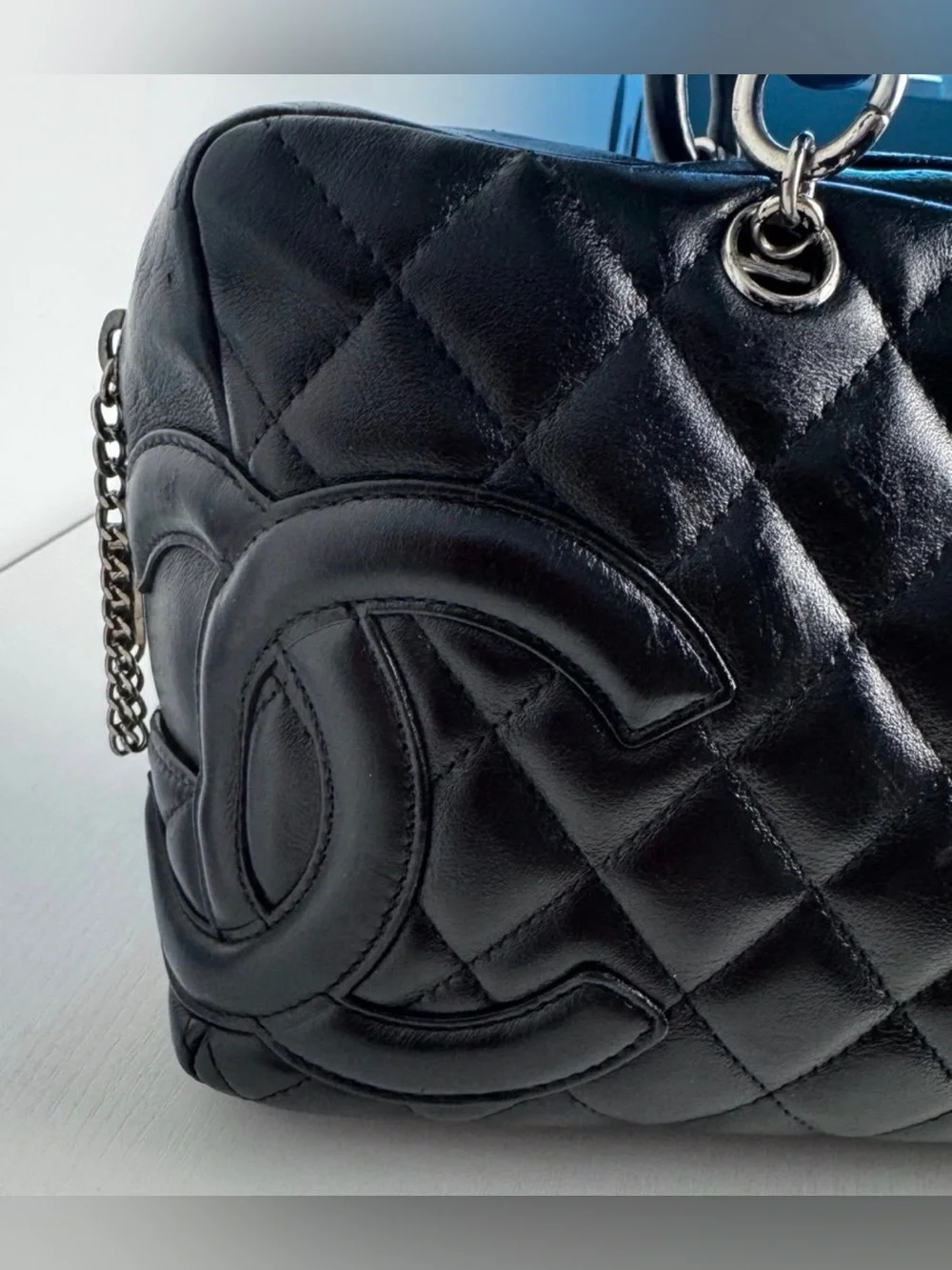 Chanel Cambon Bowler reporter Bag classic flap mini